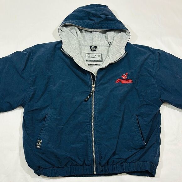 Vintage Cleveland Indians Embroidered Zip Up Jacket - Picture 3 of 10